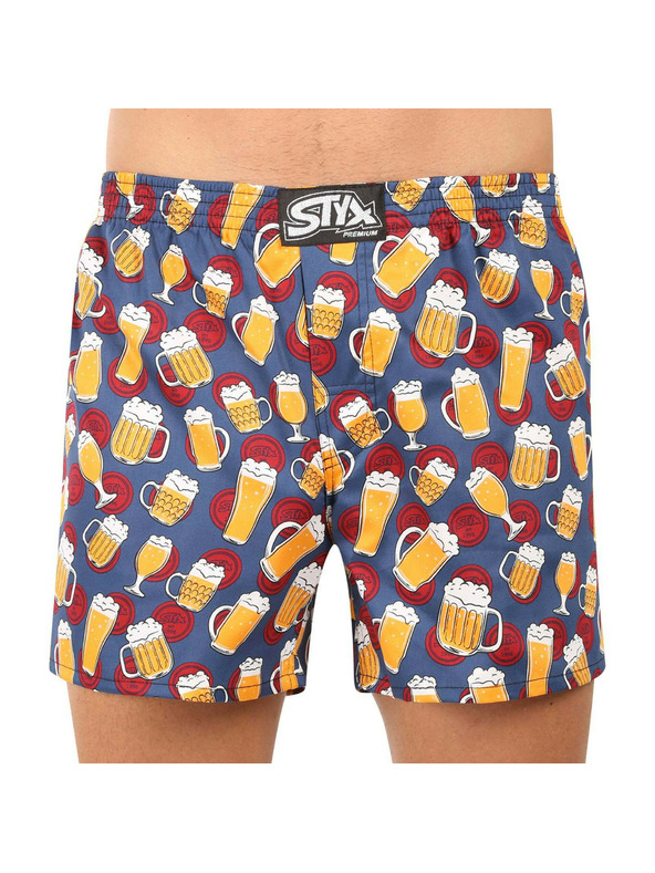 Styx Pánske trenírky Styx premium art klasická guma pivo