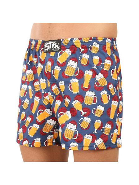 Styx Pánske trenírky Styx premium art klasická guma pivo