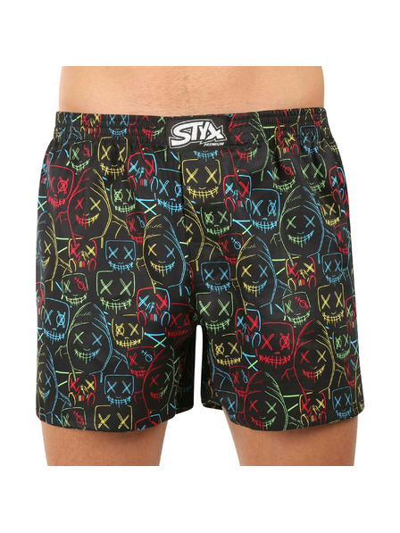 Styx Pánske trenírky Styx premium art klasická guma masky