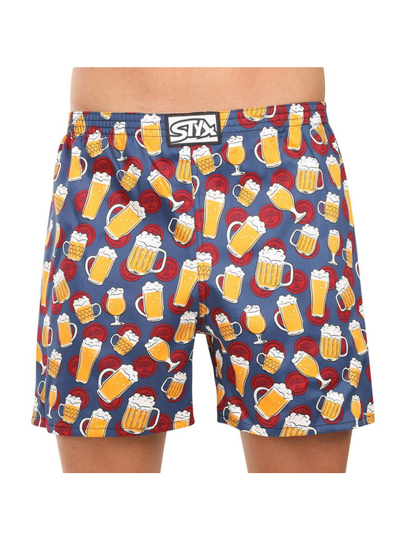 Styx Sada troch - pánske trenírky na spanie Styx viacfarebné