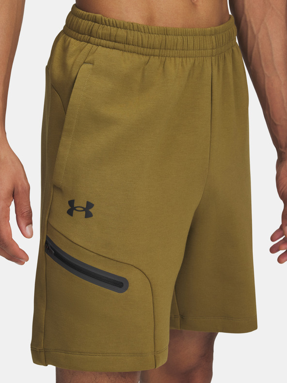 Under Armour Pánske kraťasy Under Armour UA Unstoppable Flc Shorts-GRN