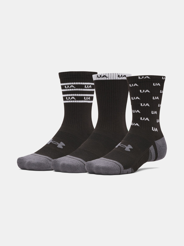 Under Armour Unisex ponožky Under Armour UA Perf Tech Nov 3pk Crew-BLK