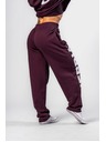 Nebbia Bordové baggy tepláky NEBBIA BOYFRIEND STYLE 432