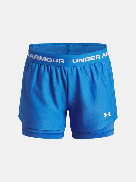 Under Armour Dievčenské kraťasy Under Armour UA Tech Play Up 2n1 Short-BLU