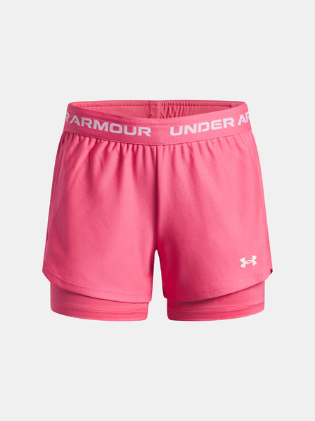 Under Armour Dievčenské kraťasy Under Armour UA Tech Play Up 2n1 Short-PNK