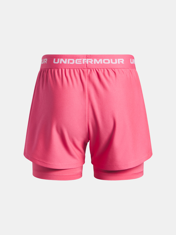 Under Armour Dievčenské kraťasy Under Armour UA Tech Play Up 2n1 Short-PNK