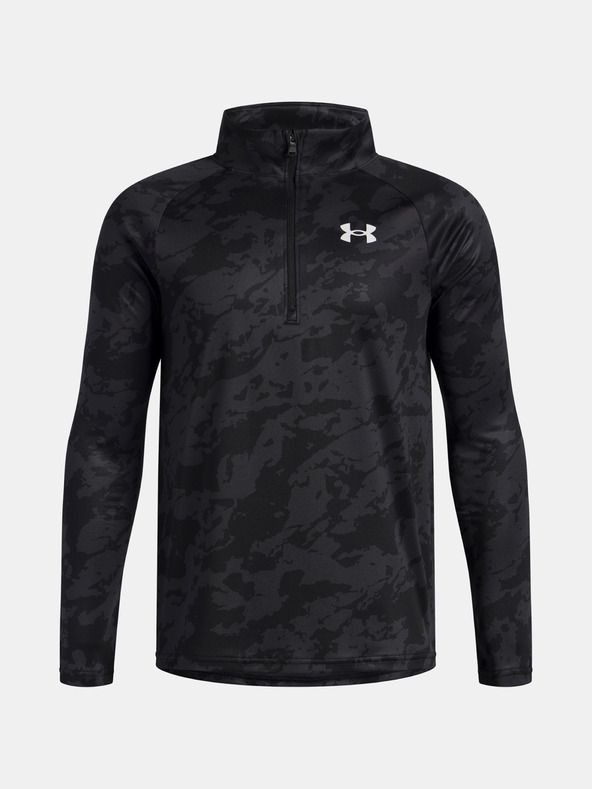 Under Armour Chlapčenské tričko Under Armour UA Tech 2.0 1/2 Zip-BLK