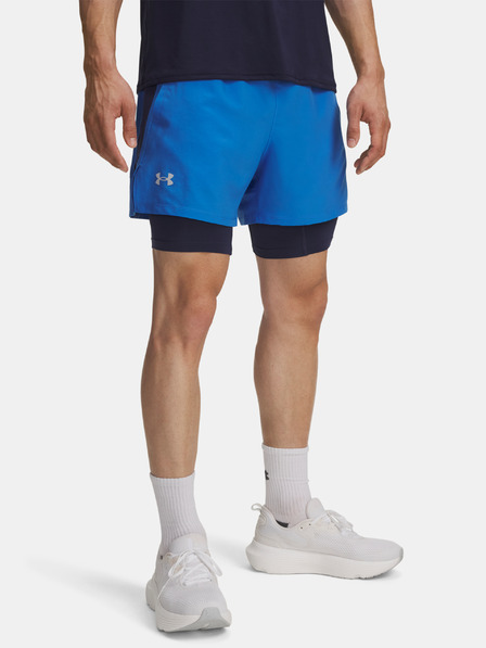 Under Armour Pánske kraťasy Under Armour UA LAUNCH 5'' 2-IN-1 SHORTS-BLU