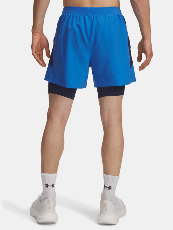 Under Armour Pánske kraťasy Under Armour UA LAUNCH 5'' 2-IN-1 SHORTS-BLU