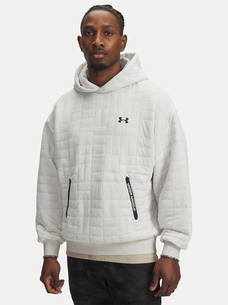 Under Armour Pánska mikina Under Armour UA Unstoppable Flc Txtr Hdy-WHT