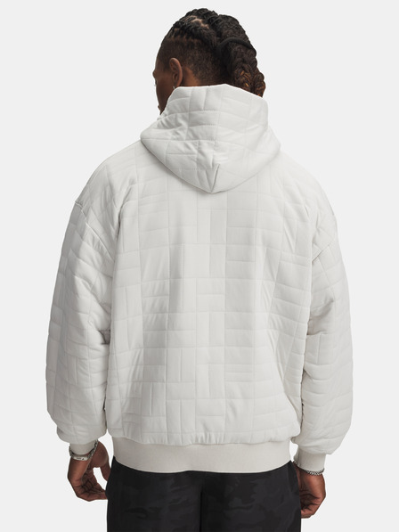 Under Armour Pánska mikina Under Armour UA Unstoppable Flc Txtr Hdy-WHT