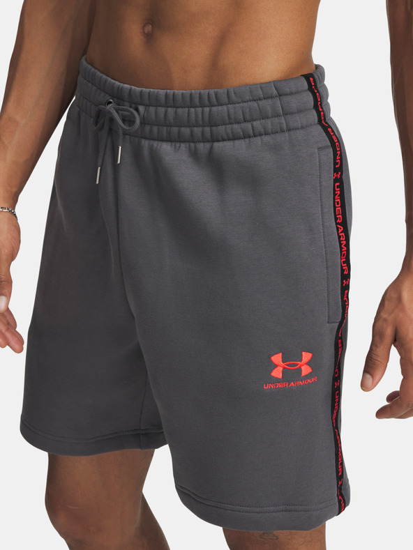 Under Armour Pánske kraťasy Under Armour UA Icon Fleece Short Taping-GRY