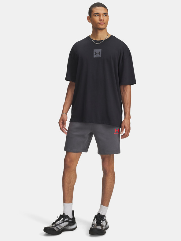 Under Armour Pánske kraťasy Under Armour UA Icon Fleece Short Taping-GRY