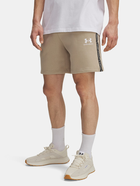 Under Armour Pánske kraťasy Under Armour UA Icon Fleece Short Taping-BRN