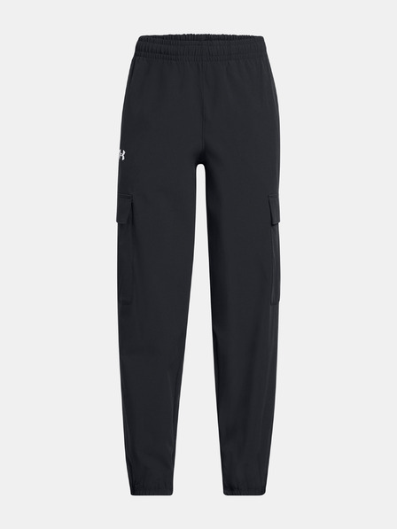 Under Armour Dievčenské športové nohavice Under Armour UA Rival Woven Cargo Pants-BLK