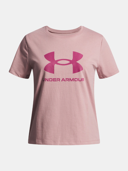 Under Armour Dievčenské tričko Under Armour UA BIG LOGO SS-PNK