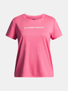 Under Armour Dievčenské tričko Under Armour Tech Wordmark Graphic SS-PNK