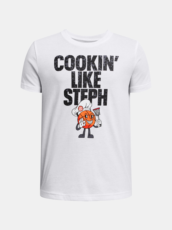 Under Armour Chlapčenské tričko Under Armour Curry Chef Tee-WHT