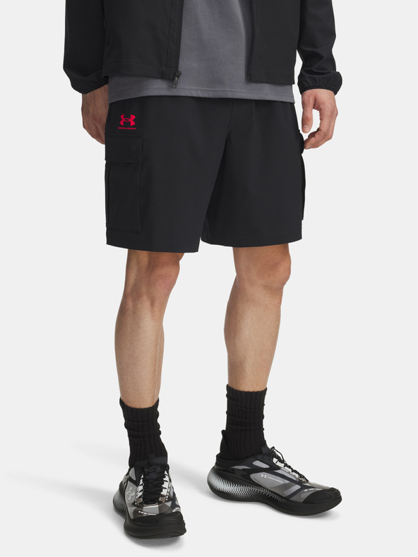 Under Armour Pánske kraťasy Under Armour UA Vibe Woven Cargo Short-BLK