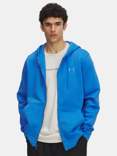 Under Armour Pánska mikina Under Armour UA Icon Fleece FZ Hood-BLU