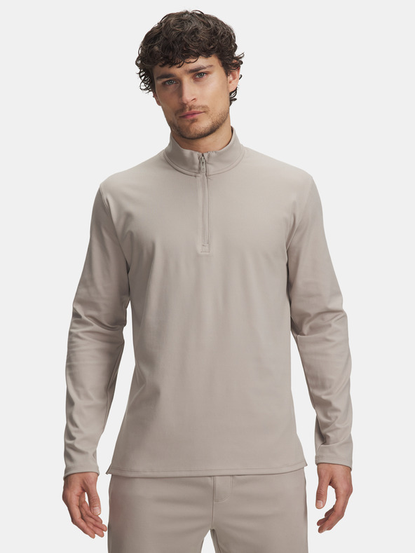 Under Armour Pánske tričko Under Armour UA Meridian 1/4 Zip-BRN
