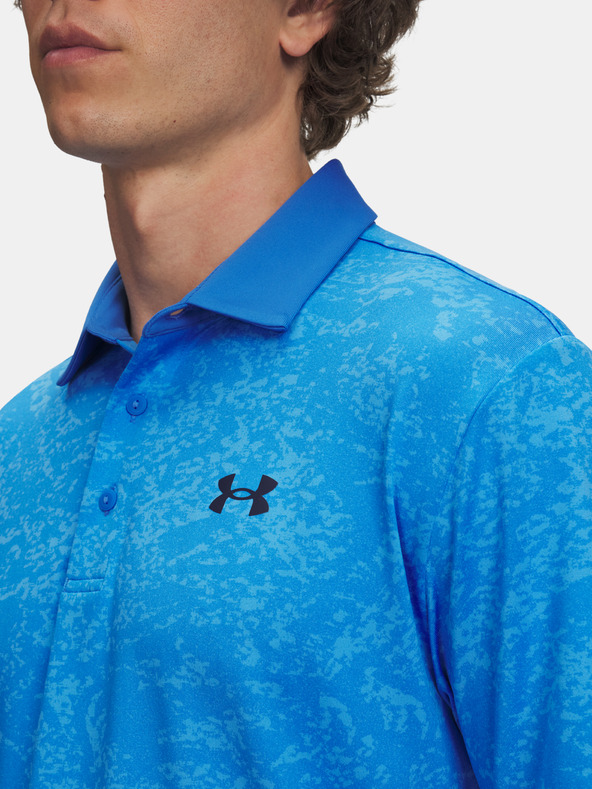 Under Armour Pánske tričko Under Armour UA Playoff 3.0 Printed Polo-BLU