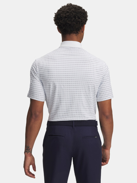 Under Armour Pánske tričko Under Armour UA Drive Chill Printed Polo-WHT