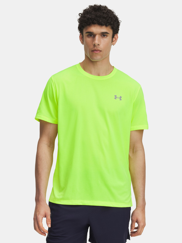 Under Armour Pánske tričko Under Armour UA LAUNCH SHORTSLEEVE-YLW