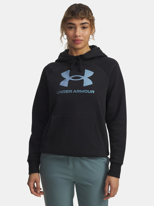 Under Armour Dámska mikina Under Armour UA Rival Flc Shimmer Hdy-BLK