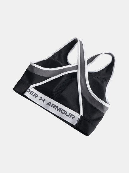 Under Armour Dámska podprsenka Under Armour UA Crossback Mid Open Back-BLK