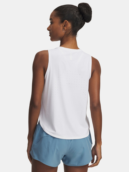 Under Armour Dámske tielko Under Armour UA Launch Elite Tank-WHT