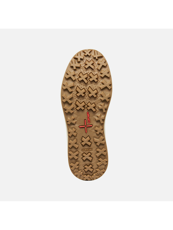 Geox Svetlohnedá pánska členková obuv Geox Granito + Grip