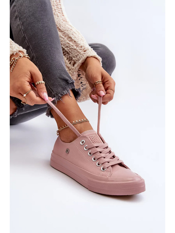 BIG STAR SHOES Klasické dámske tenisky Big Star ružové