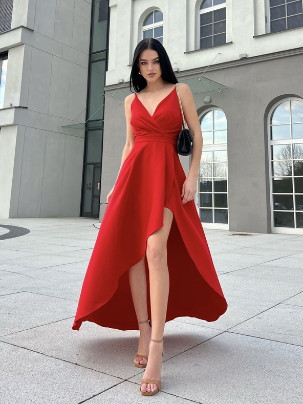 Edoti Maxi šaty LOVE - červené