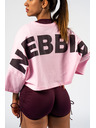 Nebbia Ružové oversized crop tričko NEBBIA JUST FLOW 431