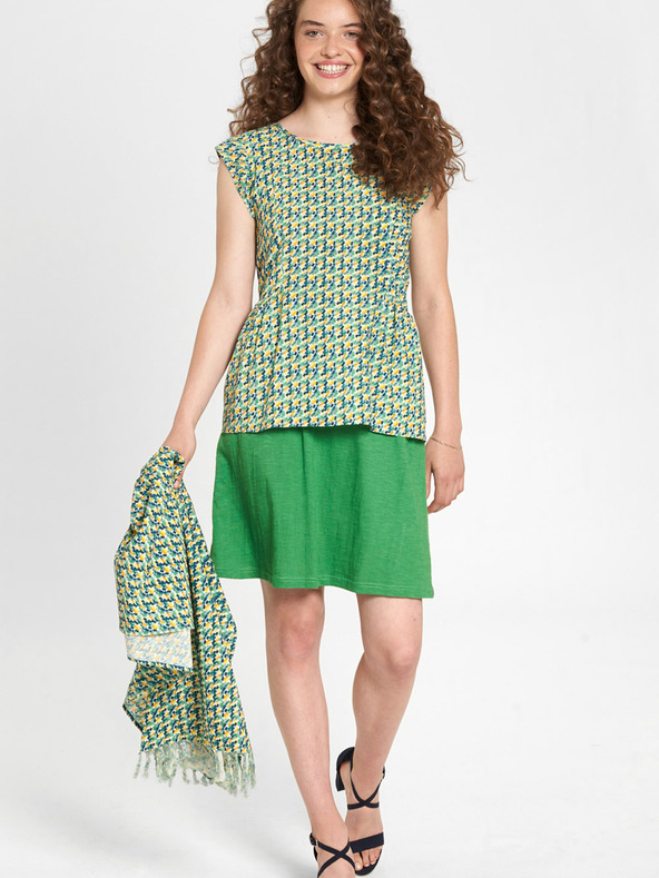 Tranquillo Zelená vzorovaná blúzka Tranquillo