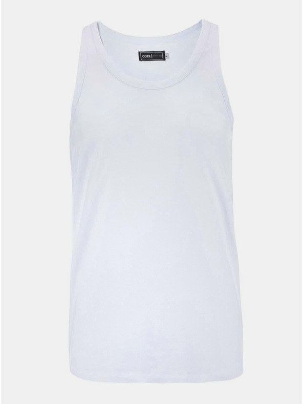 Jack & Jones Biele pánske základné tielko Jack & Jones