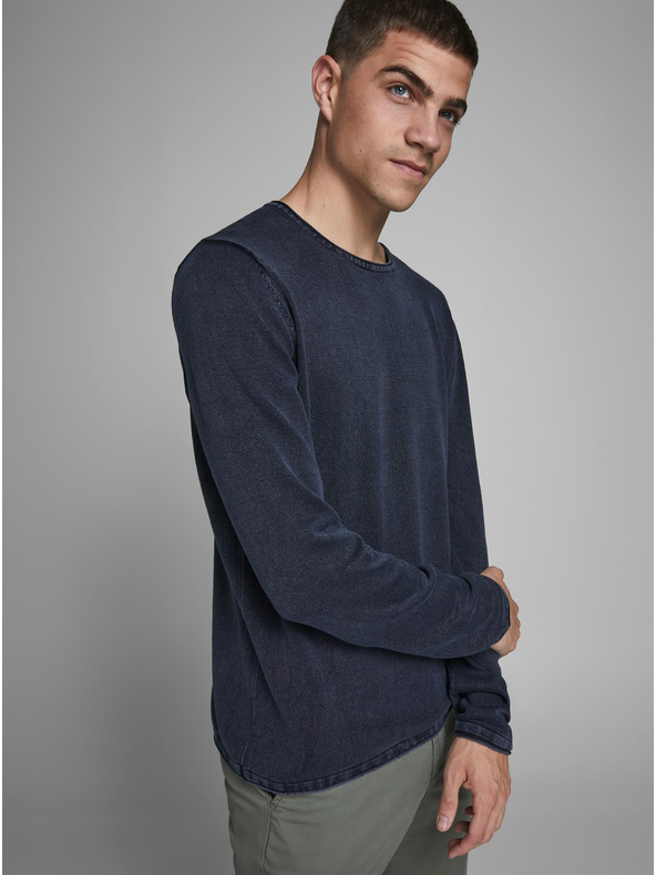 Jack & Jones Tmavomodrá mikina Jack & Jones Leo