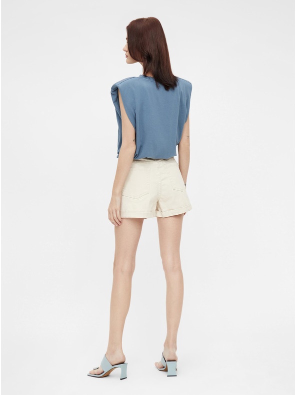 .OBJECT Krémové džínsové šortky .OBJECT Penny