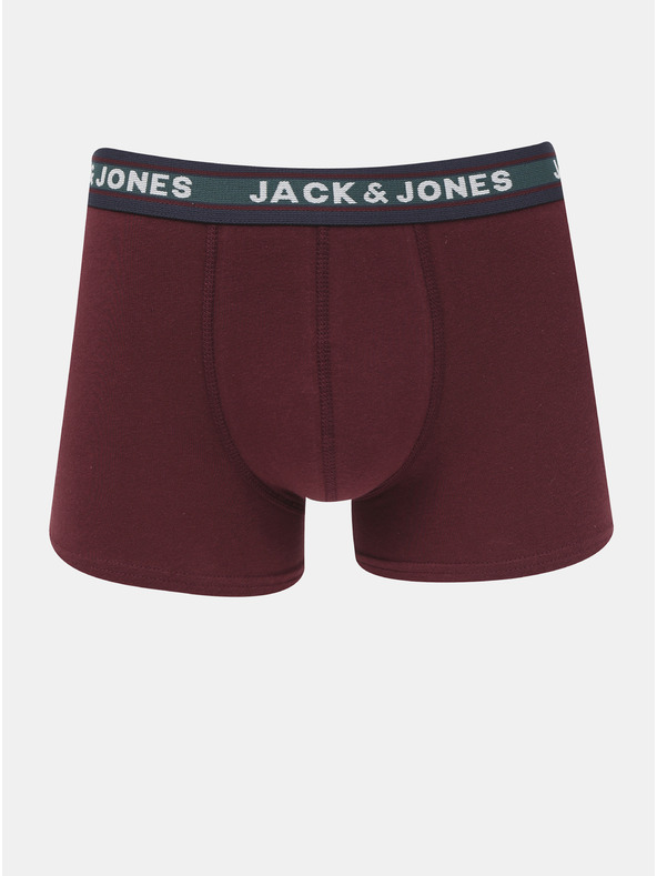 Jack & Jones Súprava piatich boxeriek v zelenej a sivej farbe Jack & Jones Oliver