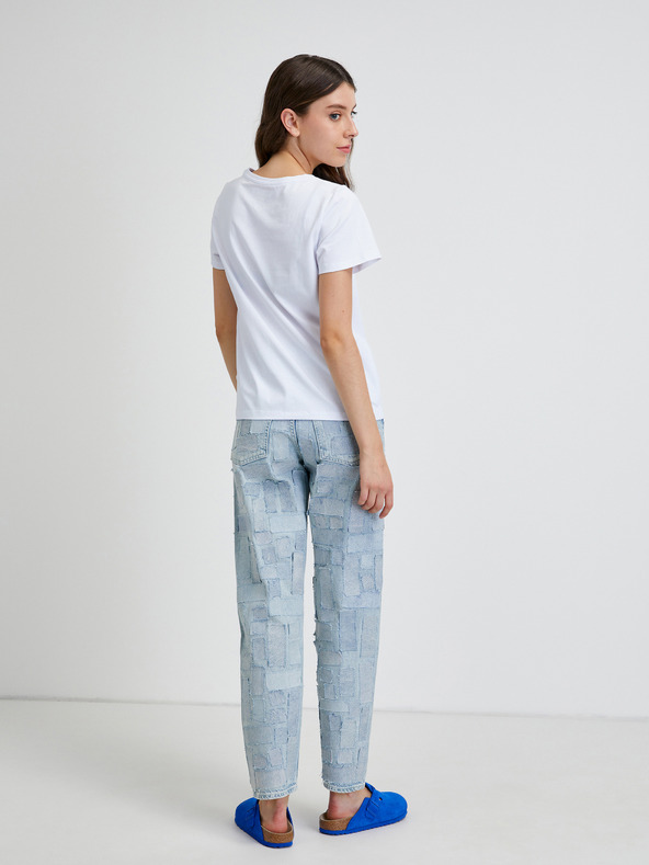 Noisy May Biele tričko s potlačou Noisy May Nate