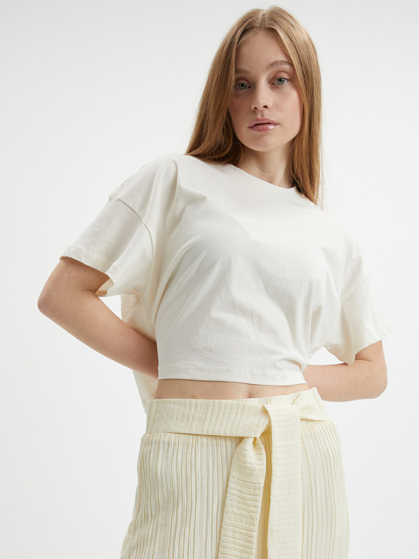 Vero Moda Krémová dámska midi sukňa VERO MODA Hajija