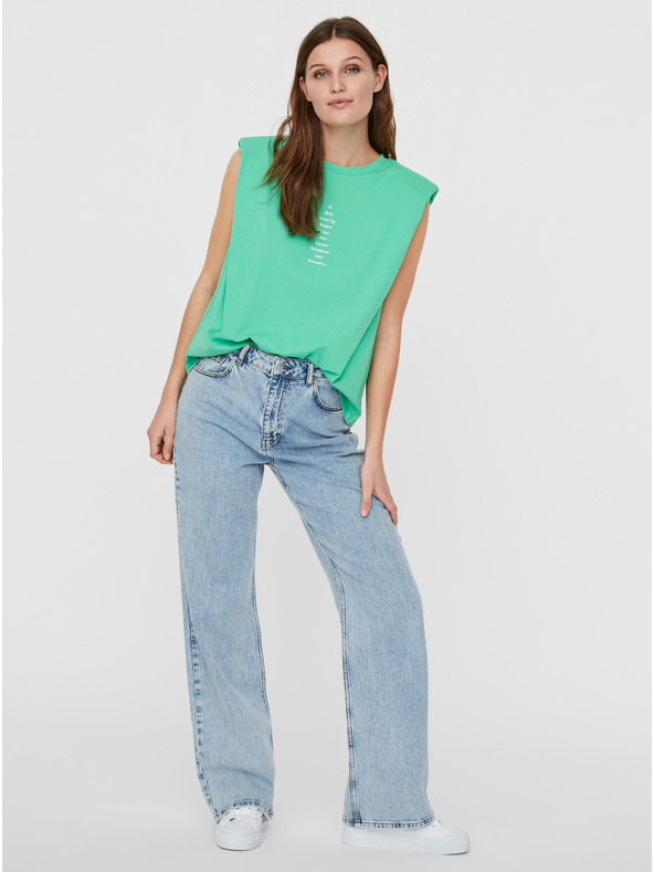 Vero Moda Svetlozelené tričko s VERO MODA Hollie