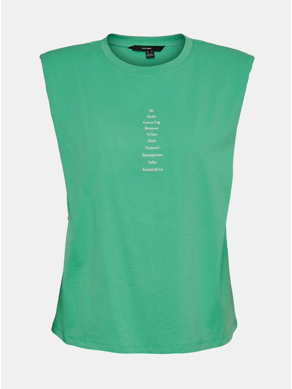 Vero Moda Svetlozelené tričko s VERO MODA Hollie