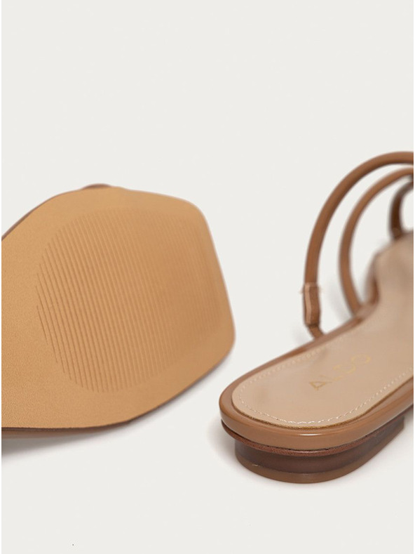 Aldo Hnedé dámske žabky ALDO Mounis