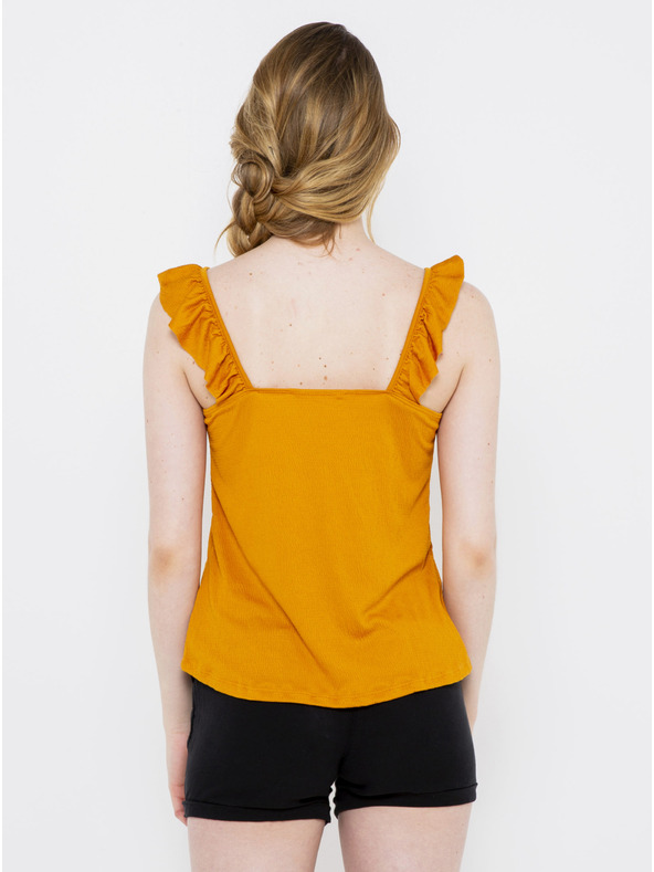 CAMAIEU Horčicový top CAMAIEU