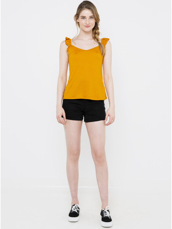 CAMAIEU Horčicový top CAMAIEU