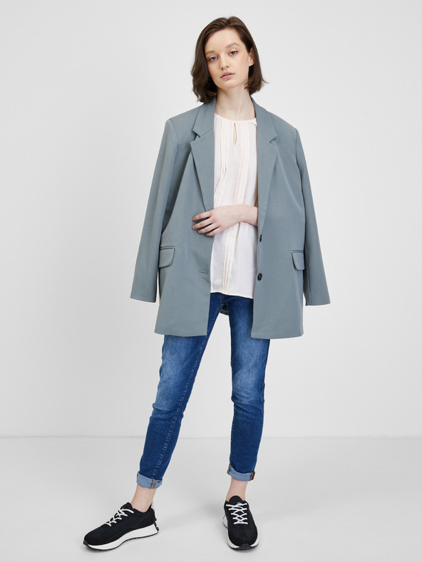 CAMAIEU Krémová blúzka s trojštvrťovými rukávmi CAMAIEU