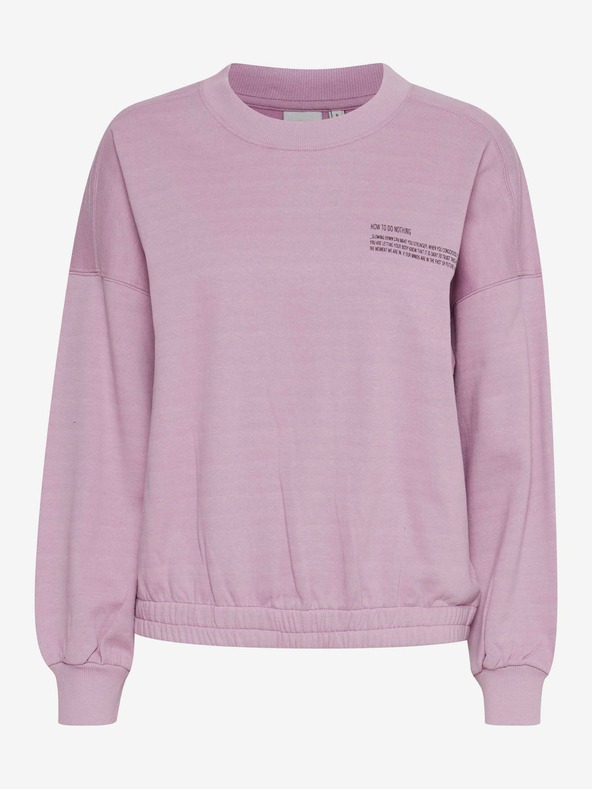 ICHI Ružová dámska mikina ICHI