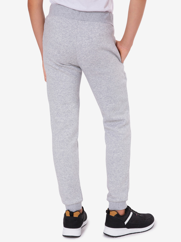 Sam 73 Svetlošedé dievčenské tepláky s potlačou SAM 73 Christine